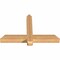 Ekena Millwork Eugene Smooth Timber Gable Bracket, Western Red Cedar, 36"W x 23"H x 3 1/2"D x 3 1/2"F, 15/12 Pitch GBW036X23X0404EUG00SWR - alternate 4